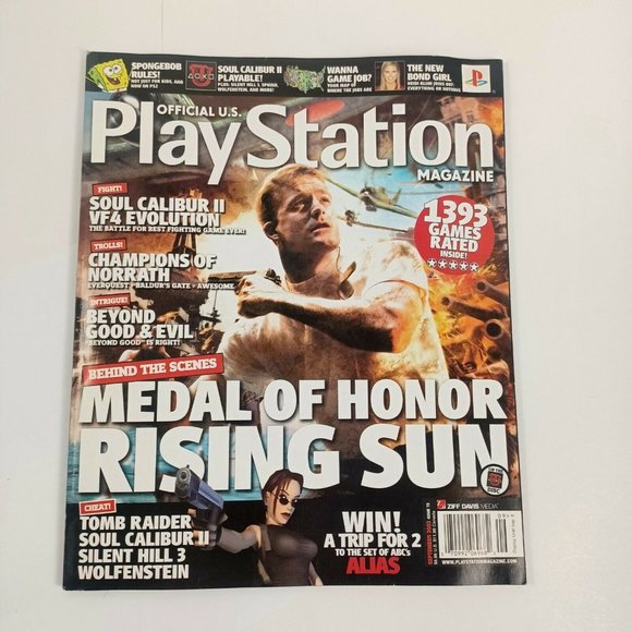 PlayStation Magazine Metal Of Honor 03' Issue 72 INCLUDES DEMO DISC *MINOR WEAR - Picture 11 of 14